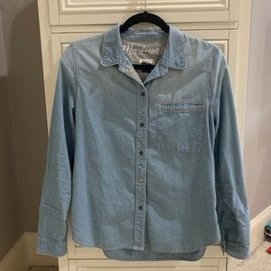 Madewell Chambray Long-Sleeve Shirt